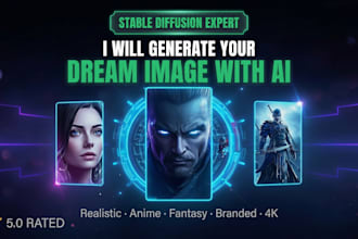 create custom stable diffusion images, ai art and ai avatar designs