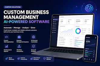 build custom business management ai powered softwares