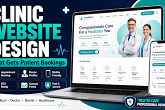 build medical clinic doctor dental med spa website with appointment booking