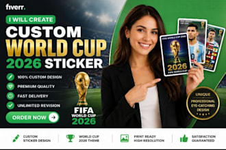 create a custom world cup 2026 sticker for you