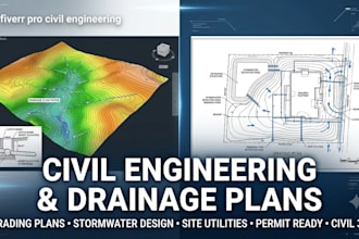 be your civil engineer for grading drainage and stormwater plans