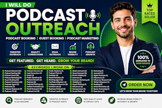 do podcast outreach podcast guest booking and podcast promotion