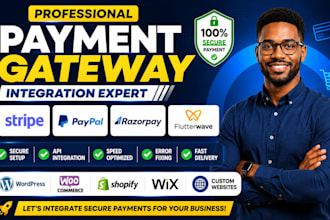 integrate payment gateway automation in wordpress shopify wix and custom site