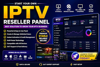 setup reseller panel , dream 4k , strong8k, trex panel, lion ott,mega ott, dino