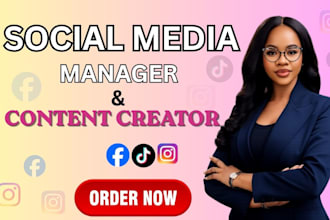 be your social media marketing manager content creator and social media expert