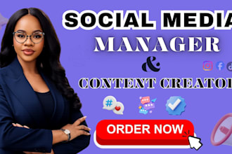 be your social media marketing manager content creator and social media expert