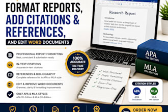 format reports, add citations and references, and edit word documents