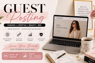 build fashion backlinks via fashion guestposts on high da fashion sites to rank