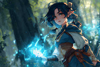 design of your oc character illustration
