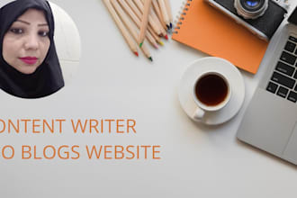 write SEO optimized blog posts and articles for your website