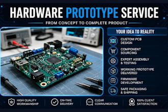 build complete hardware prototype pcb 3d print assemble and ship product