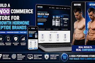 build a woocommerce store for growth hormone peptide brands