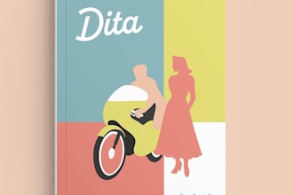 design a book cover front, spine and back