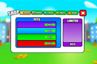 create professional roblox UI, gui for you