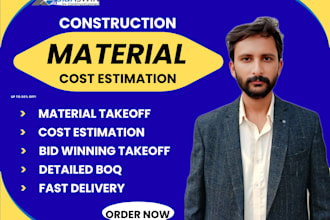 material takeoff, quantity takeoff, cost estimation for bids