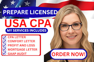 prepare financial audit income statement and CPA review gaap audit
