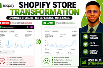 set up shopify mega menu, collections, product variants and color swatches