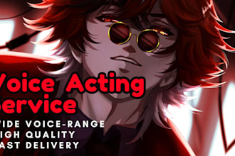 voice act male characters and voice overs