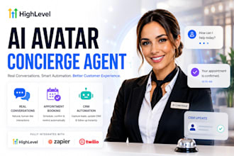 build conversational ai avatar, digital human agent, ai concierge crm automation
