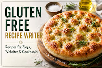 create original gluten free recipes for food blogs