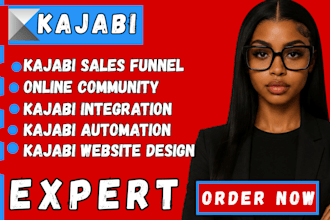 build kajabi website design, kajabi online course sales funnel kajabi expert