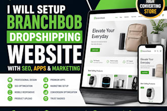 optimize branchbob dropshipping website seo apps marketing branding conversion
