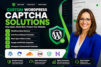 wordpress website clean up,security fix captcha listed issues,google API error