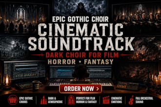 create epic gothic choir cinematic soundtrack dark choir for film horror fantasy