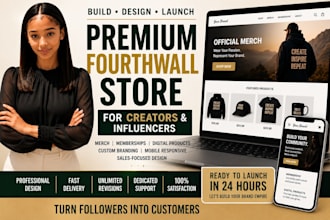 setup fourth wall pod merch store redesign luxury brand fourthwall website