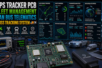 design gps vehicle tracker pcb obd GSM lte fleet management telematics hardware