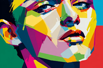 draw abstract painting art or color abstract art