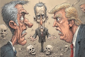 do digital political cartoon for political cartoon