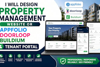 design property management or website appfolio doorloop buildium tenant portal