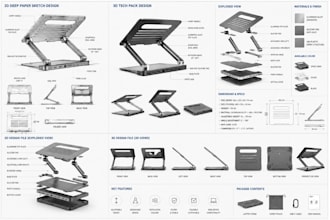 design ergonomic laptop stand, keyboard stand, tablet case, usb hub stand