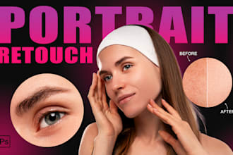 professionally retouch portraits, fashion, beauty, headshots