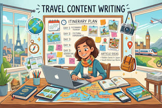write about travelling around the world