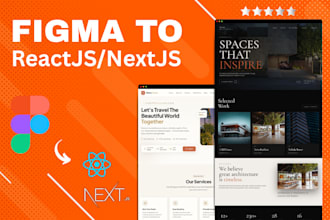 convert figma to reactjs or nextjs website