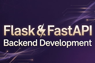 build a flask or fastapi backend with database and authentication