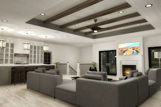 create interior and exterior lighting designs for homes
