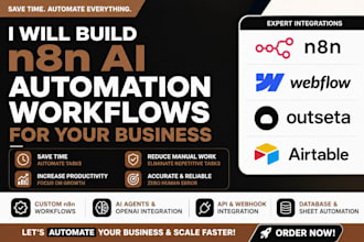 build n8n ai agents and workflow automation for your business