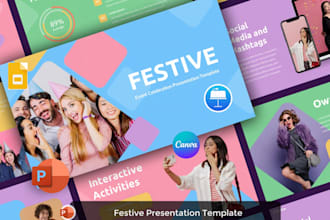 design powerpoint, canva and event presentation for weddings and business