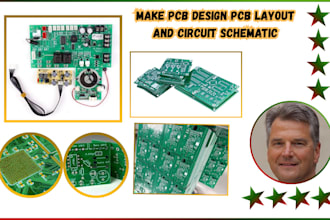 make pcb layout and circuit schematic