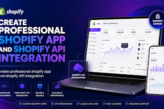 create custom shopify app shopify API integration public and private app