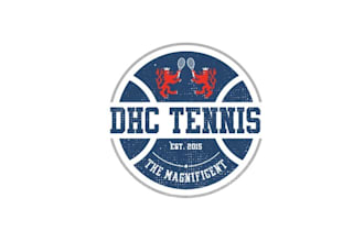 design high resolution greatest vintage tennis logo