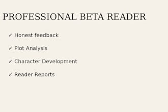 read your book or ebook and assist you in improving it