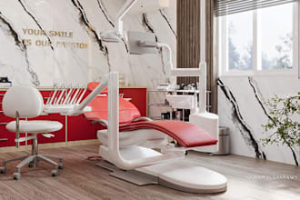 design 3d dental interior, medical design, clinic medical spa, beauty salon