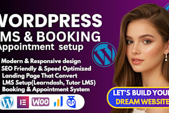 design wordpress booking appointment website for service business
