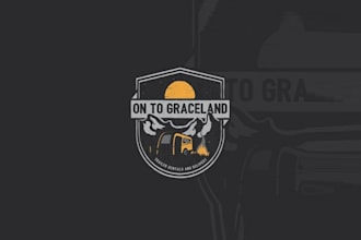 design vintage camping trailer rental company logo
