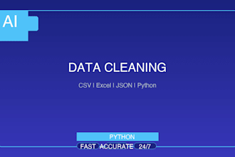 clean, process, and format your CSV excel and json data