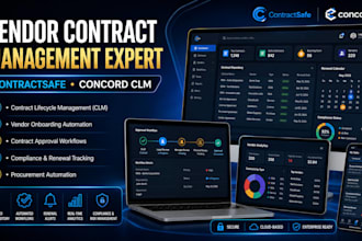 configure contractsafe clm, concord clm for vendor contract management workflows